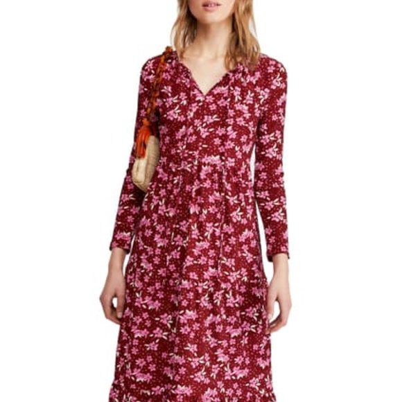 Free People Dresses & Skirts - Free People Plum Tiers Of Joy Prairie Maxi Dress